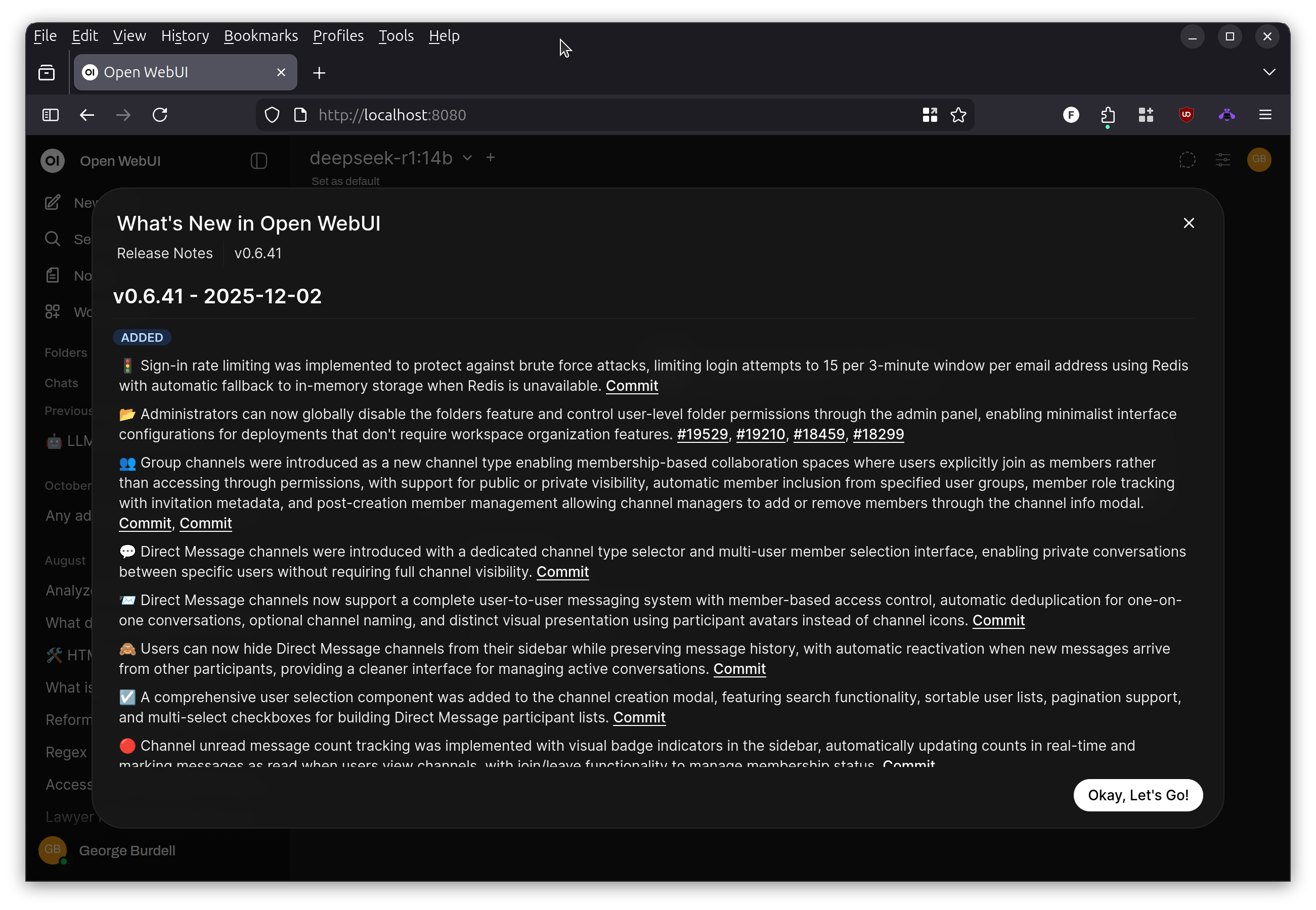 Local self-hosted Deepseek LLM AI in WebUI via Docker with GPU Acceleration